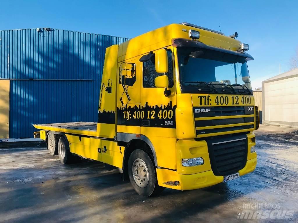 DAF 1850 FAN XF 105 Kamioni sa ravan platformom / vitlom