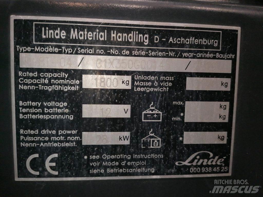 Linde H18T-04 Plinski viljuškari