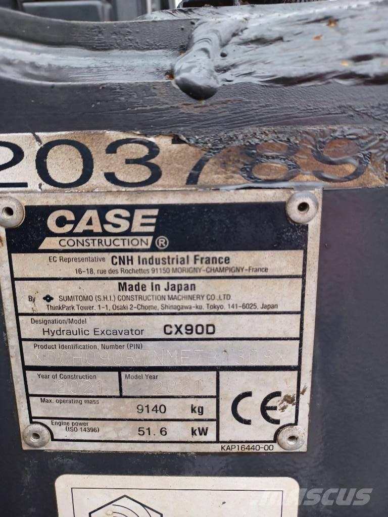 CASE CX 90 D Midi bageri 7t – 12t