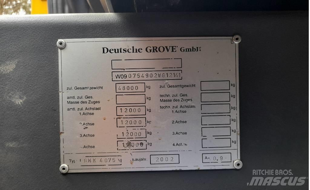 Grove GMK 4075 Polovne dizalice za sve terene