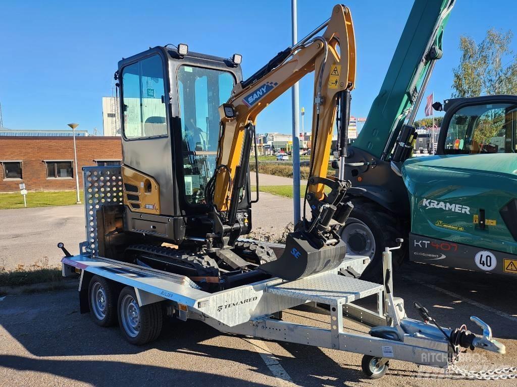 Sany 1.8 T Med Släp Mini bageri < 7t