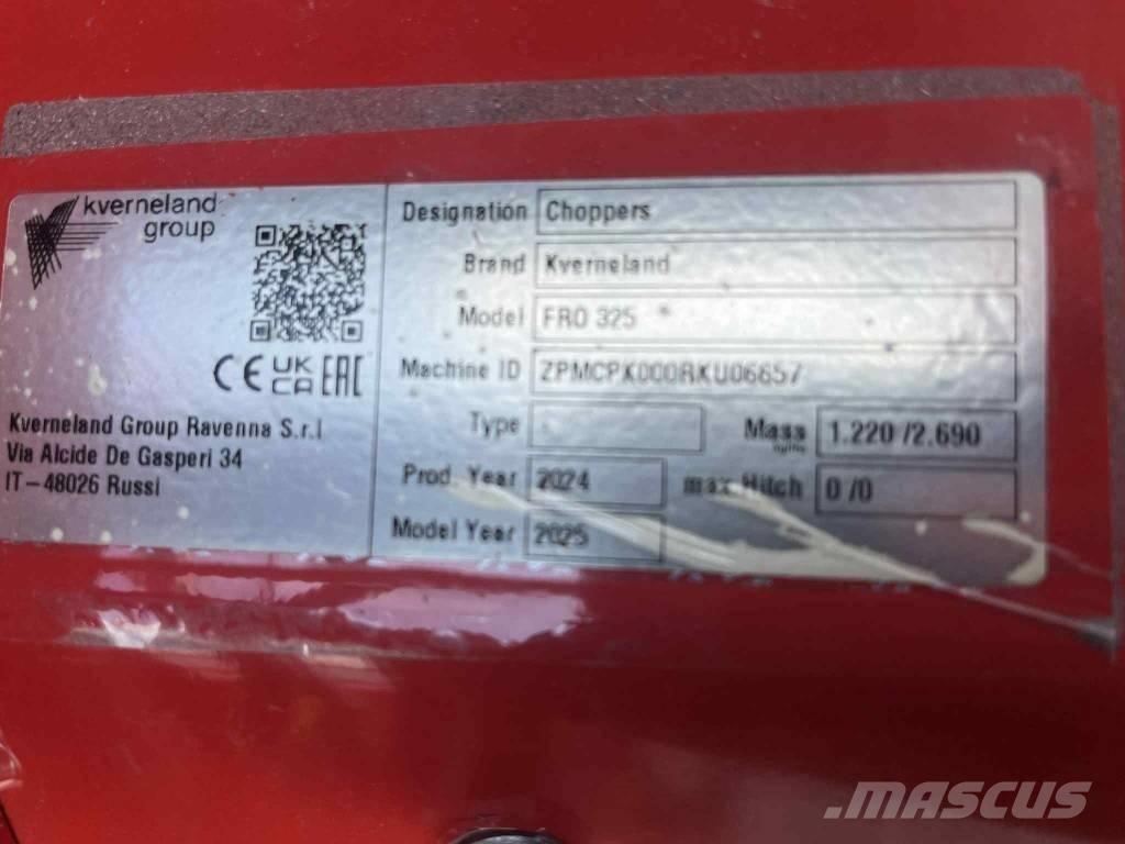 Kverneland FRO 325 Kosilice za livade