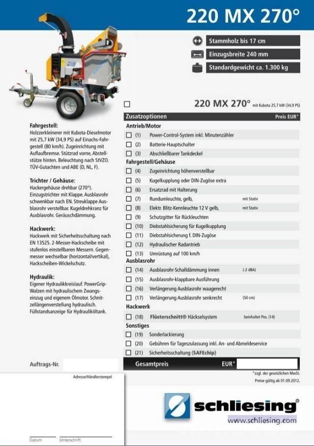 Schliesing 220 MX Drobilice drva / čiperi