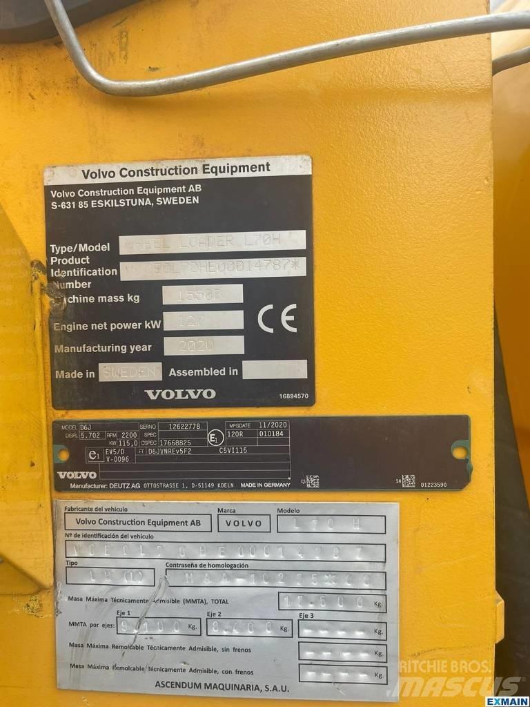 Volvo L 70 H Utovarivači na točkove