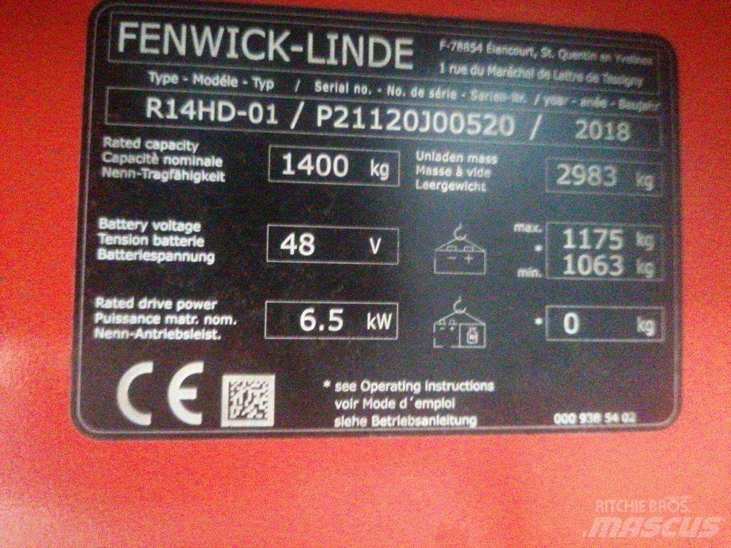 Linde R14HD Viljuškari sa pomičnim stupom