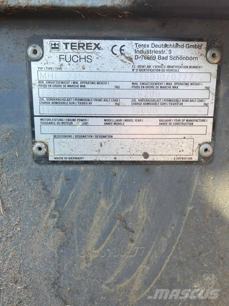 Fuchs MHL 335 Bageri za prenos primarnih/sekundarnih sirovina