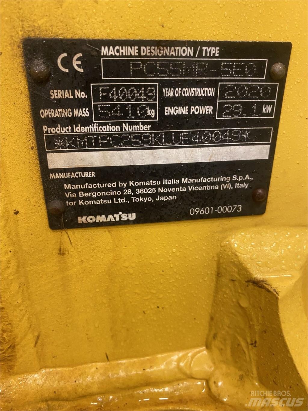 Komatsu PC55MR-5 Mini bageri < 7t