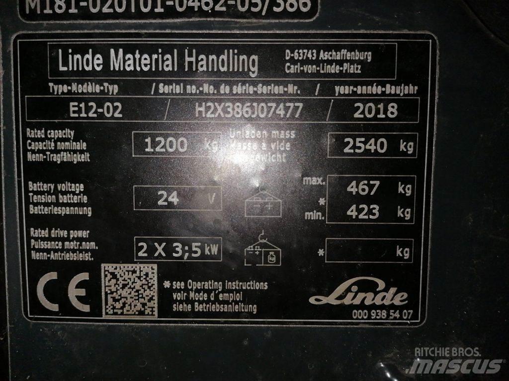 Linde E12-02 Električni viljuškari
