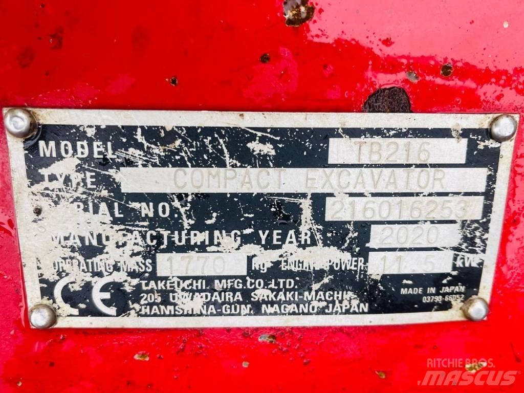 Takeuchi TB 216 Mini bageri < 7t