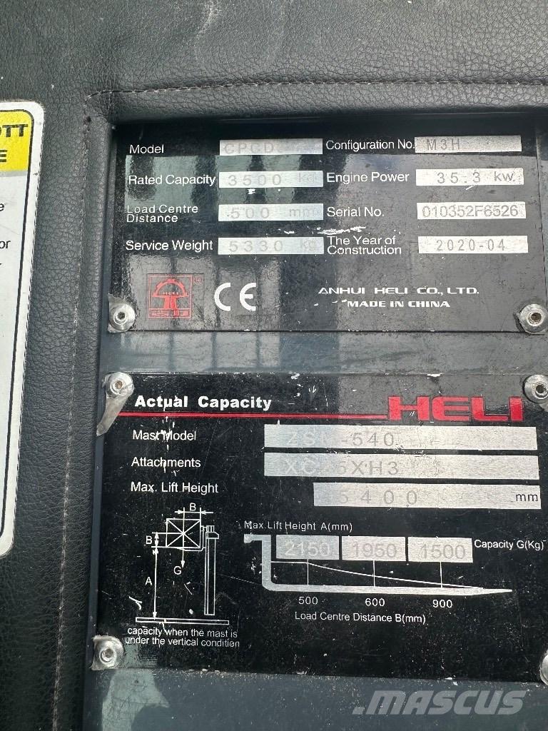 Heli CPCD 35 Dizelski viljuškari