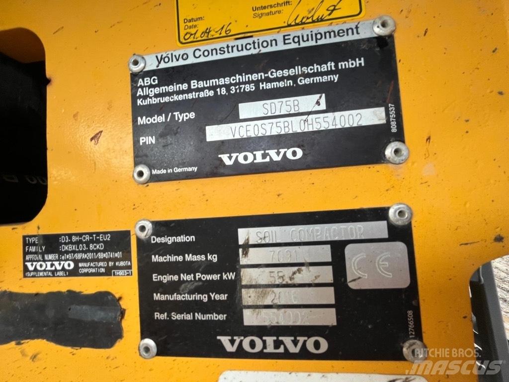 Volvo SD 75 Valjci sa jednim bubnjem