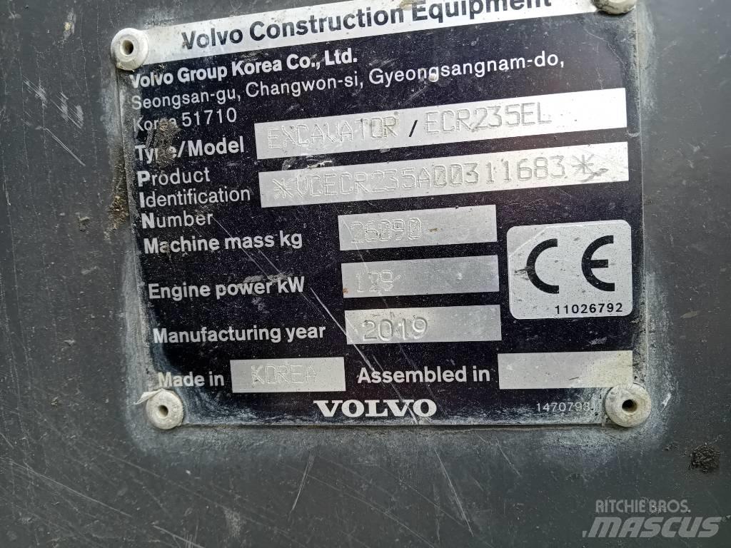 Volvo ECR235EL Bageri guseničari