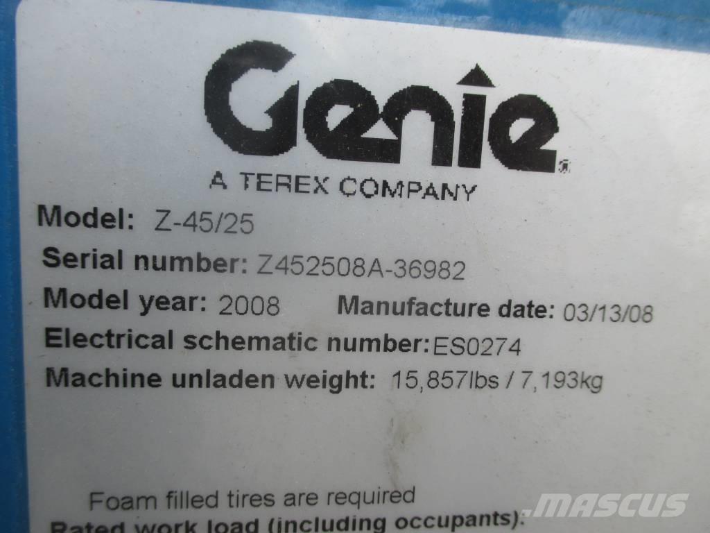 Genie Z 45/25 J DC Zglobne podizne platforme