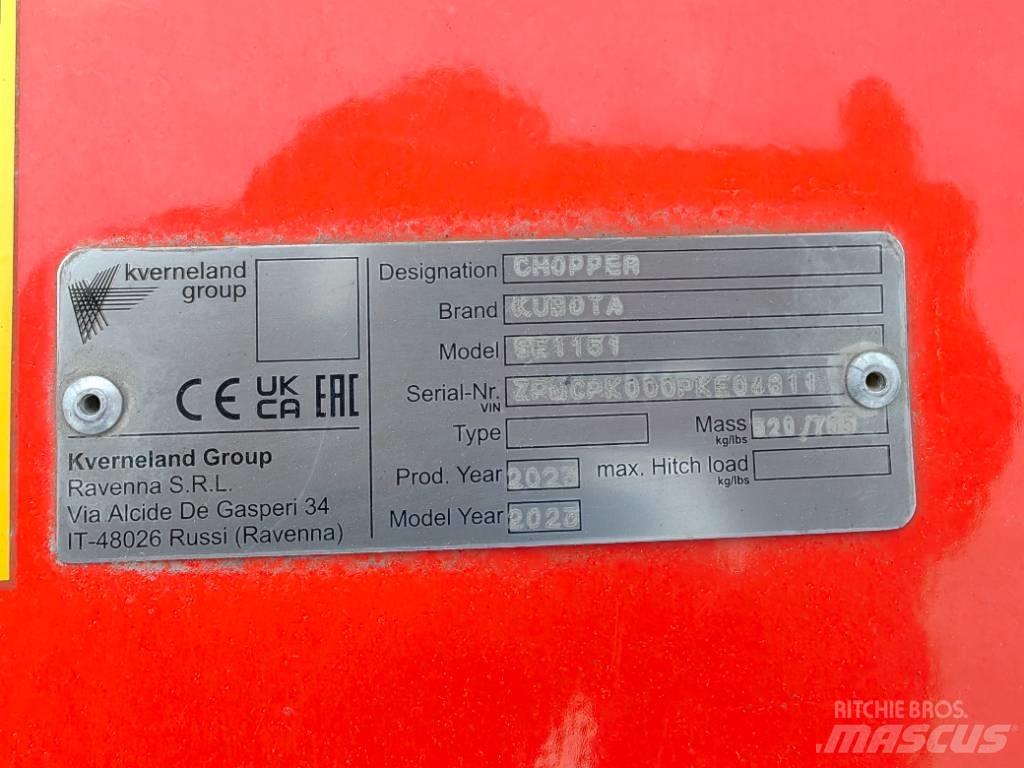 Kubota SE 1151UB Kosilice za livade