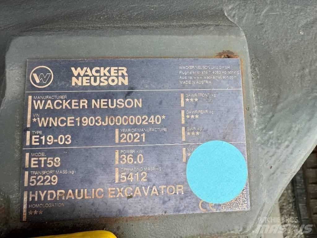 Wacker Neuson ET58 Bageri guseničari