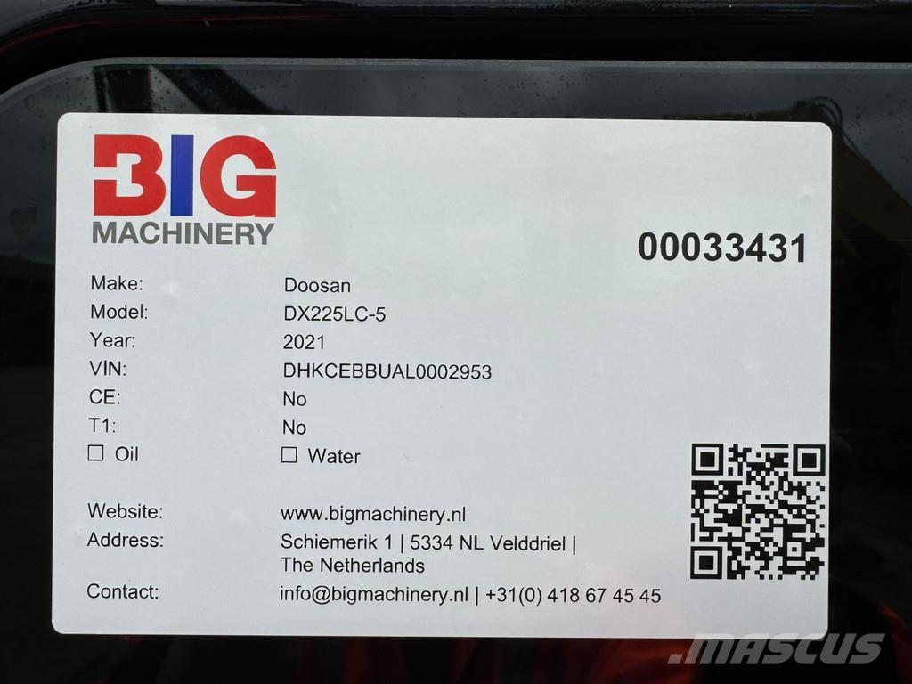 Doosan DX225LC-5 Bageri guseničari