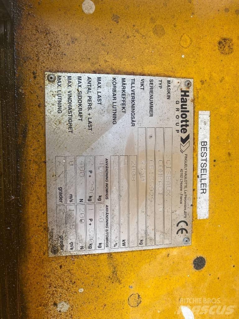Haulotte Compact 10 Makazaste platforme
