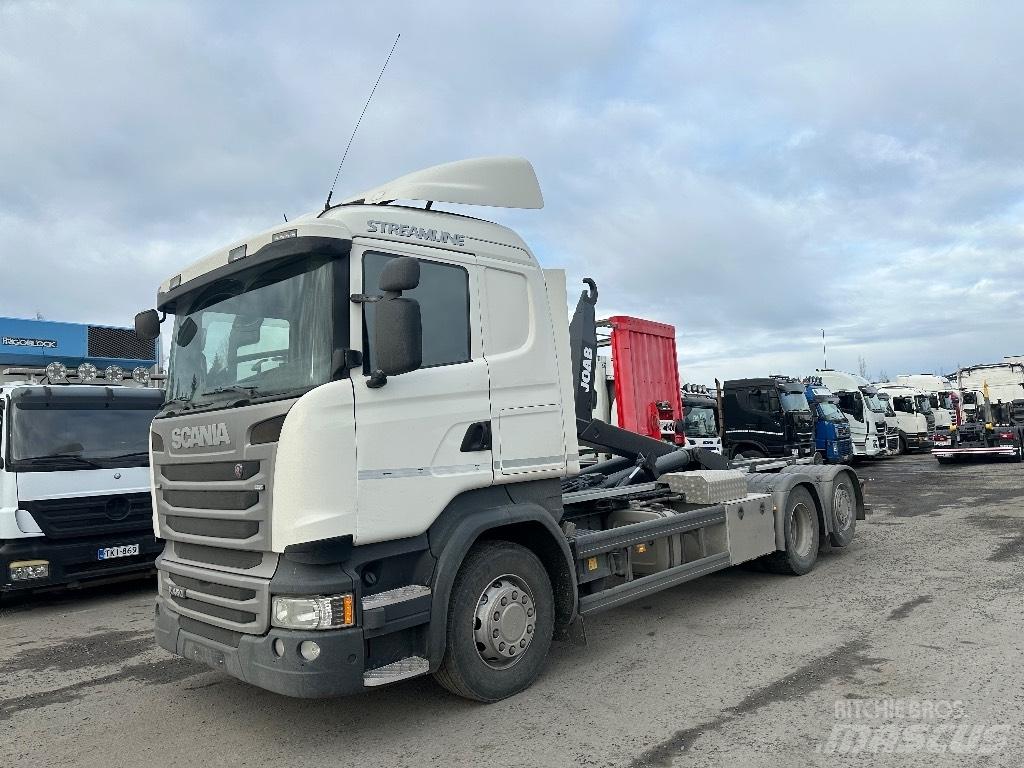 Scania R 450 6x2*4 Rol kiper kamioni sa kukom za podizanje tereta