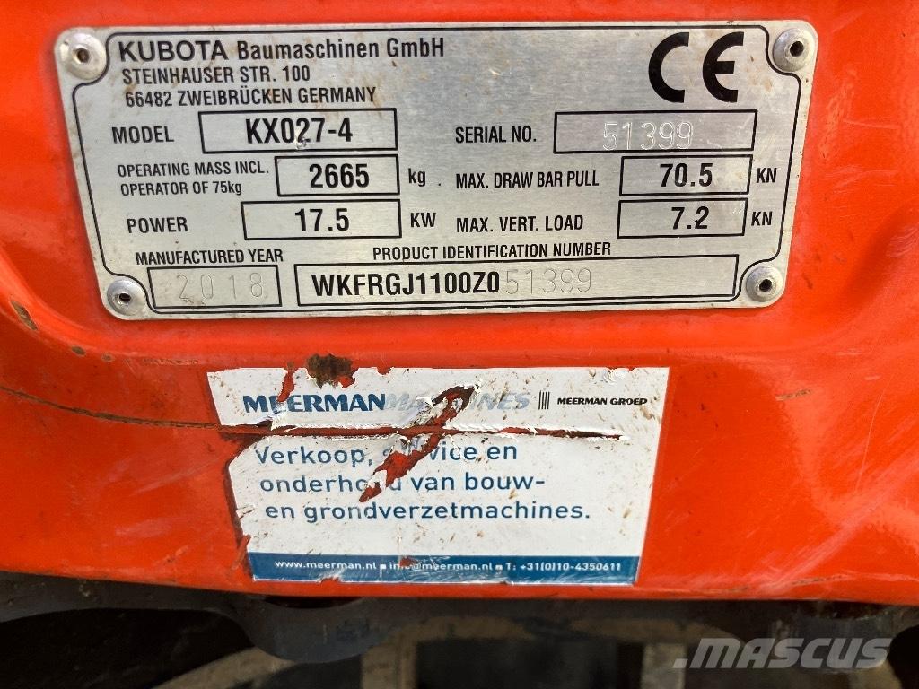 Kubota KX 027-4 Mini bageri < 7t