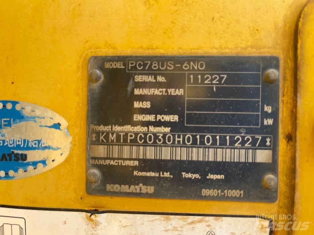 Komatsu PC78US-6N0 Bageri guseničari