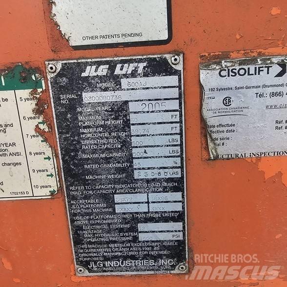 JLG 600AJ Zglobne podizne platforme
