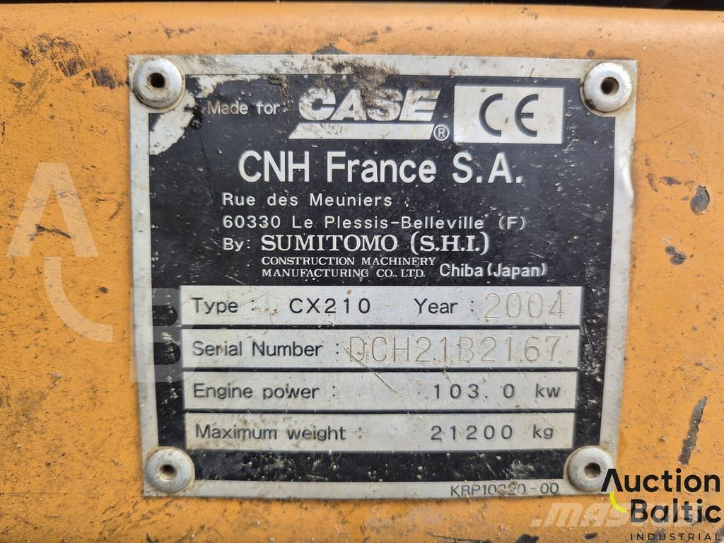 CASE CX 210 Bageri guseničari