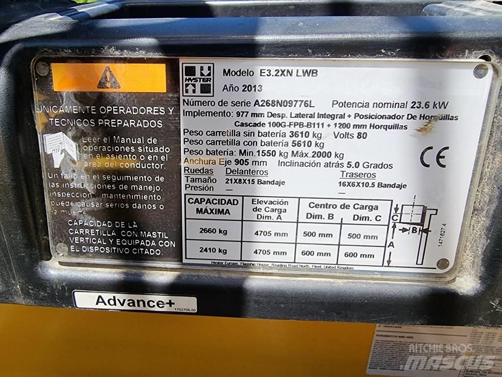 Hyster E 3.20 XN LWB Električni viljuškari