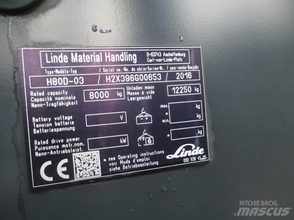 Linde H80D Dizelski viljuškari