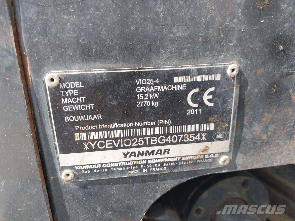Yanmar Vio 25-4 Mini bageri < 7t