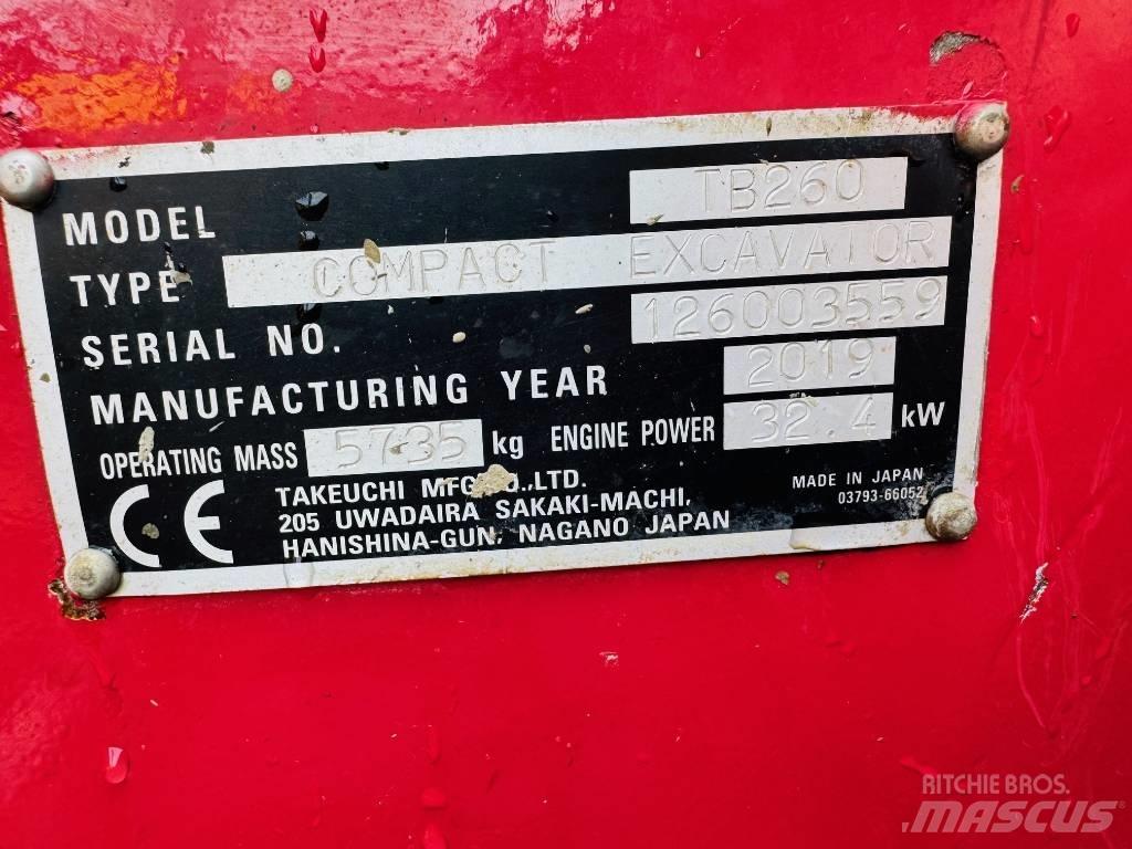 Takeuchi TB 260 Mini bageri < 7t