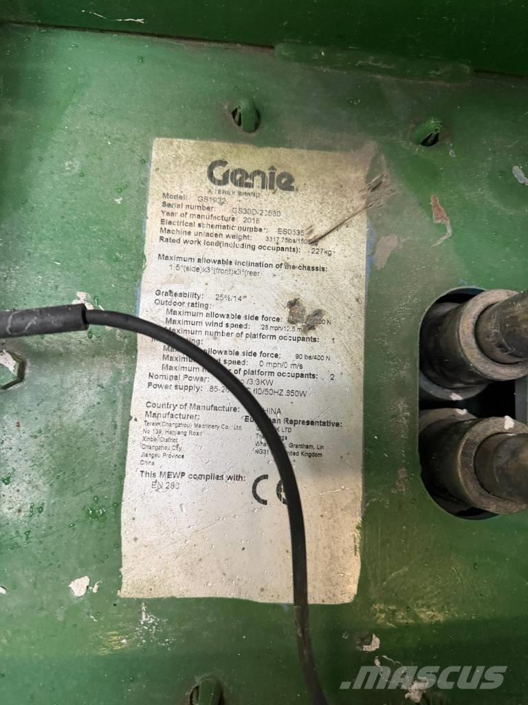 Genie GS 1932 Makazaste platforme