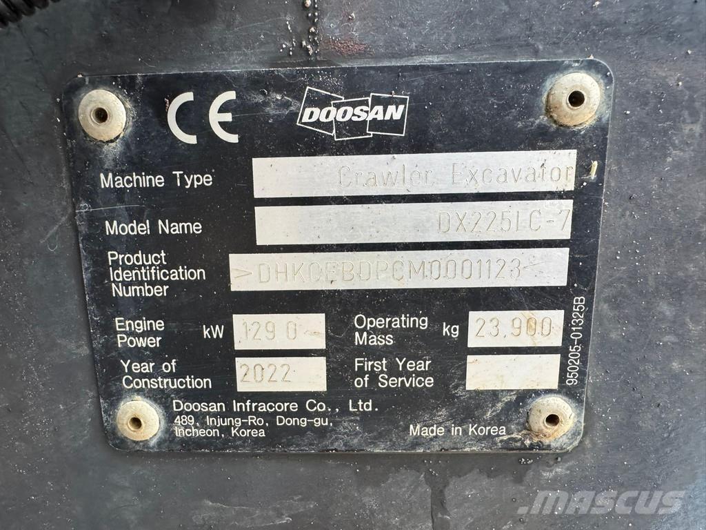 Doosan DX225LC-7 Polovni specijalni bageri