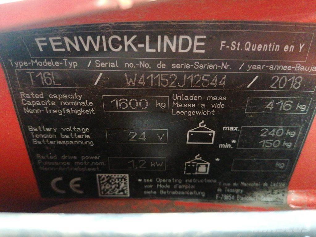 Linde T16L Nisko podizni električni viljuškar