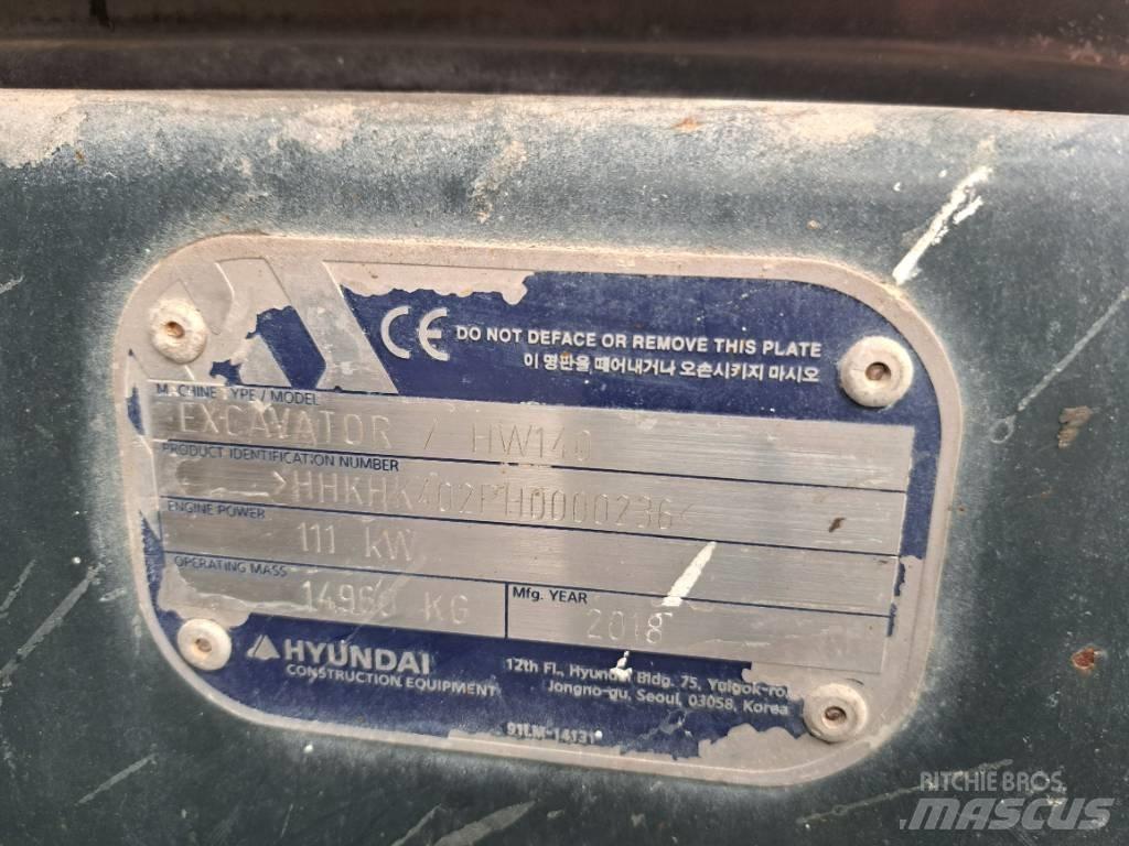 Hyundai HW140 Bageri točkaši