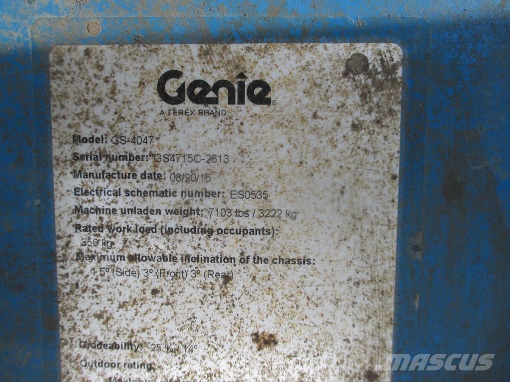 Genie GS 4047 Makazaste platforme