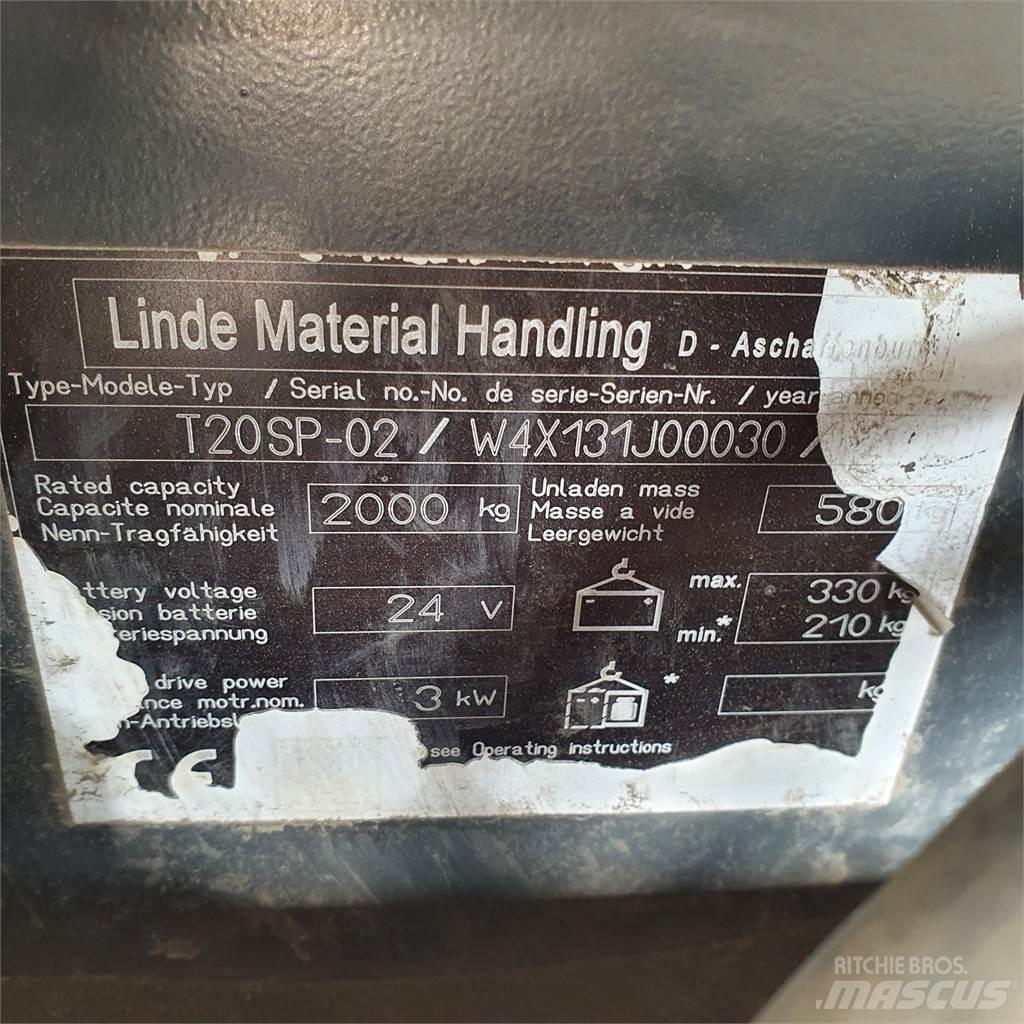 Linde T20SP kurz Nisko podizni električni viljuškar