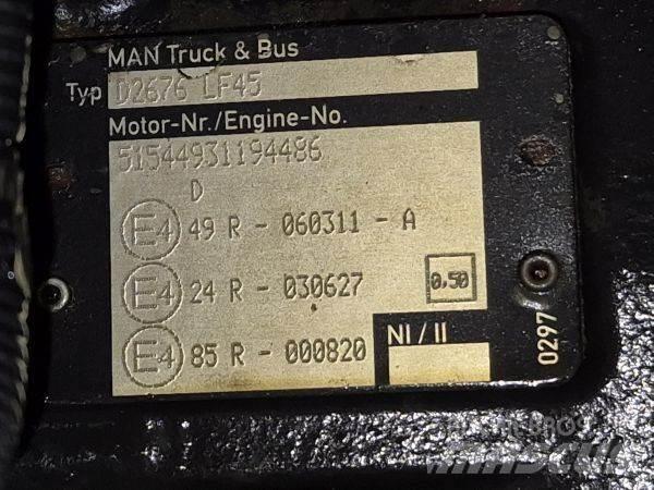 MAN D2676 LF45 Kargo motori