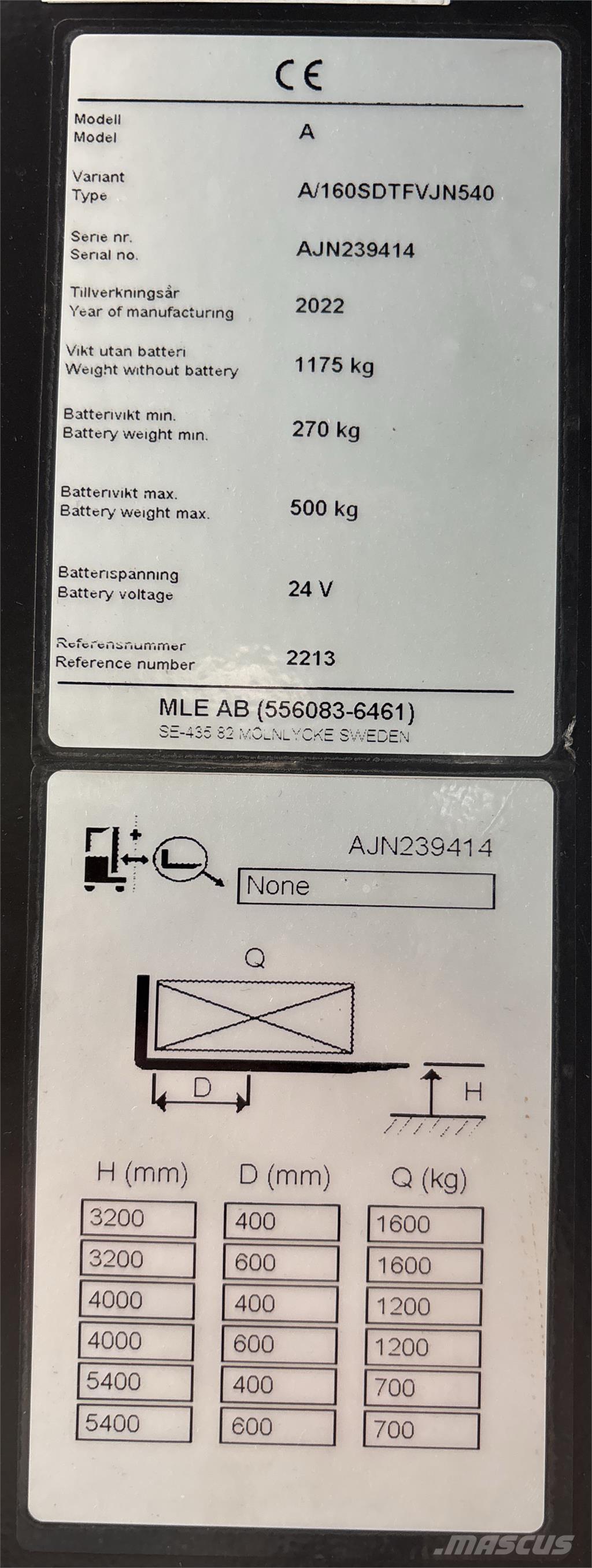Atlet A160 Samopogonski ručni viljuškari