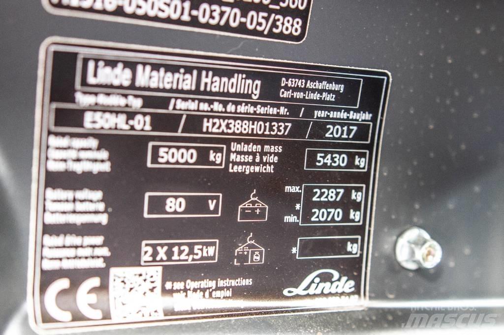 Linde E50HL-01 Električni viljuškari