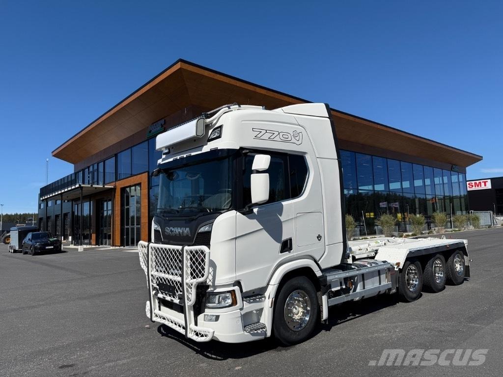 Scania R 770 Rol kiper kamioni sa kukom za podizanje tereta