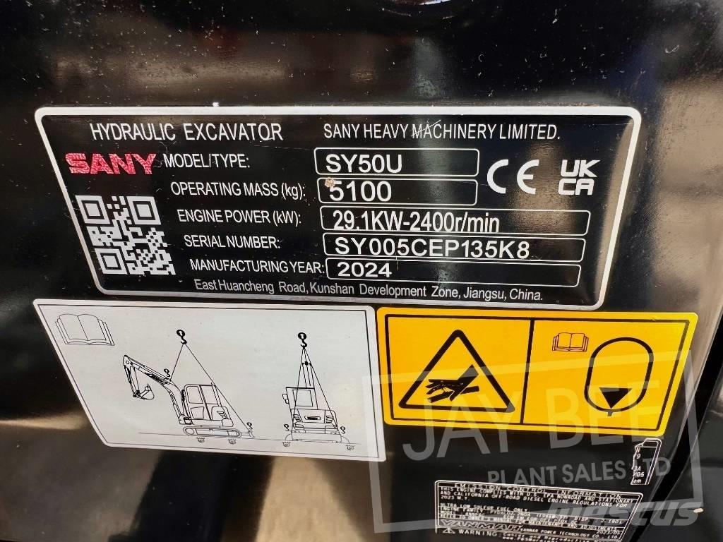 Sany SY 50 U Mini bageri < 7t