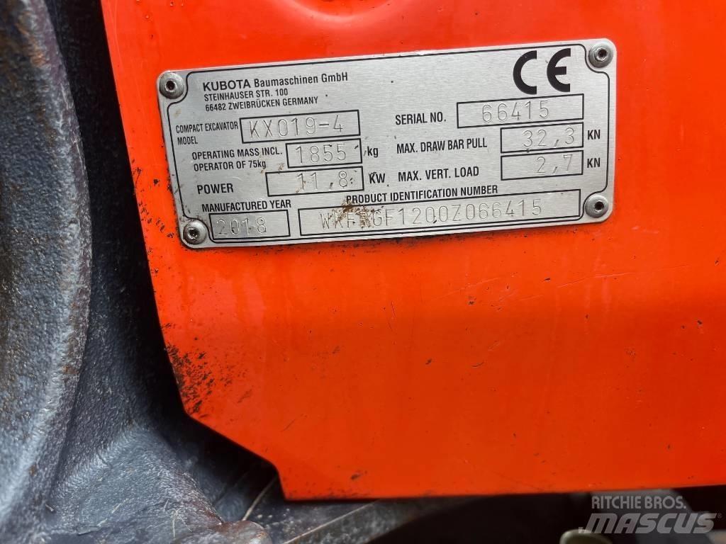 Kubota KX019-4 Mini bageri < 7t