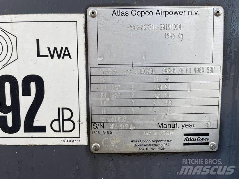 Atlas Copco QAS 80 Dizel generatori