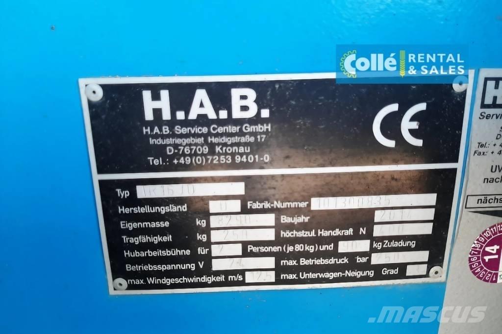 HAB TR16JD | 2014 Teleskopske podizne platforme