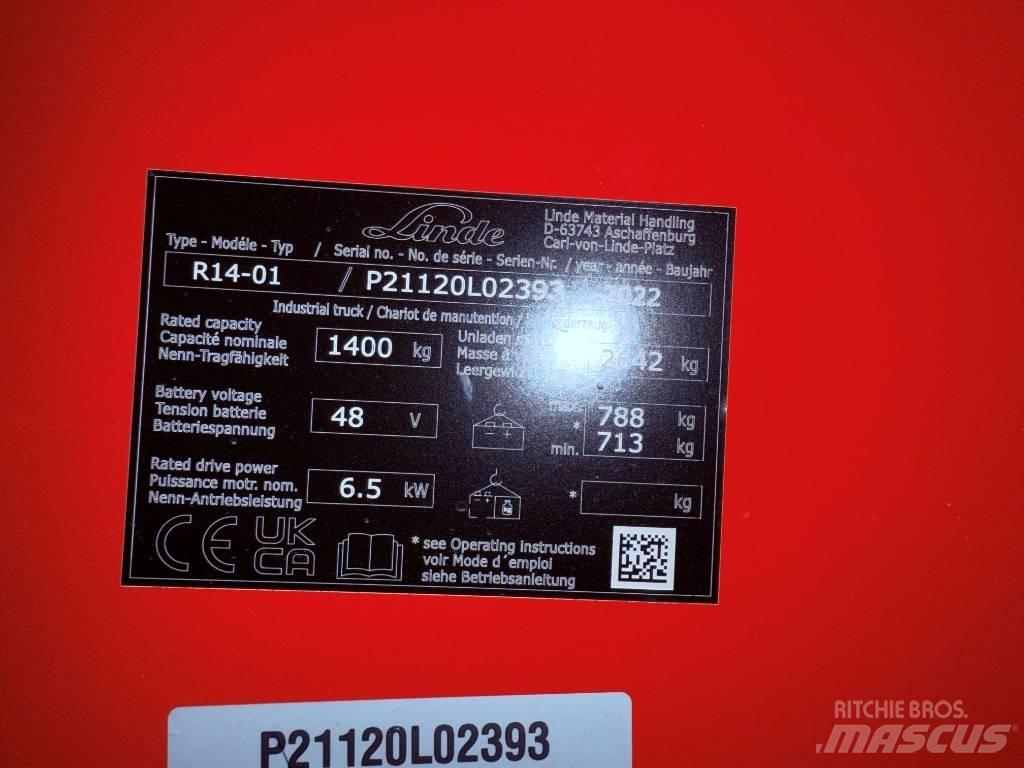 Linde R14/1120 Viljuškari sa pomičnim stupom