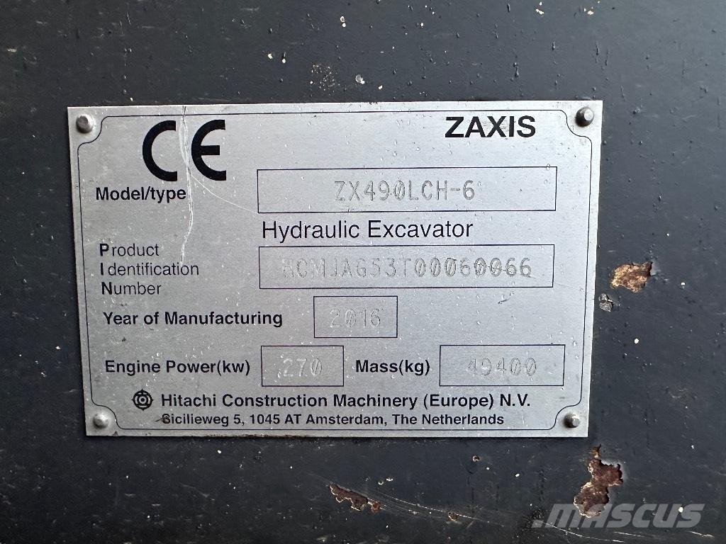 Hitachi ZX 490 LCH Bageri guseničari