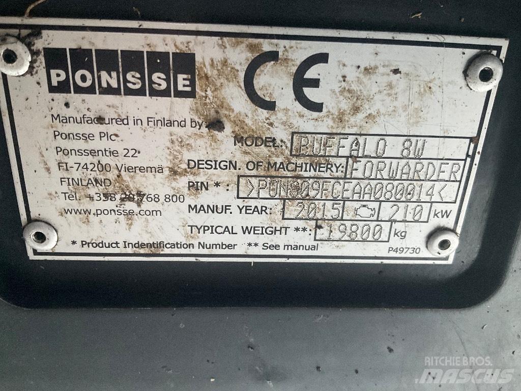 Ponsse BUFFALO 8W Forvarderi