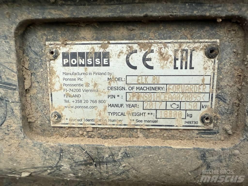 Ponsse ELK 8W Forvarderi