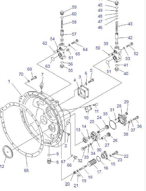 Komatsu D85A-21 Transmisija