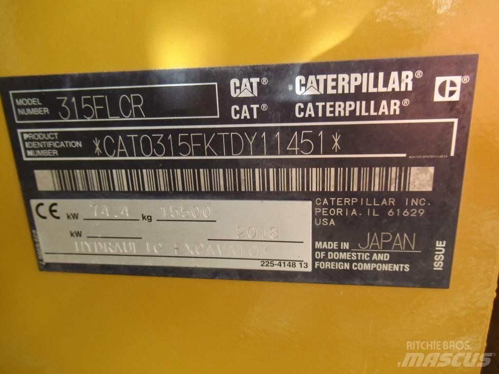 CAT 315F LCR Bageri guseničari
